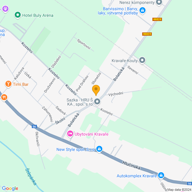 Naplánovat trasu do školy Obrázek mapy, kde se nachází škola